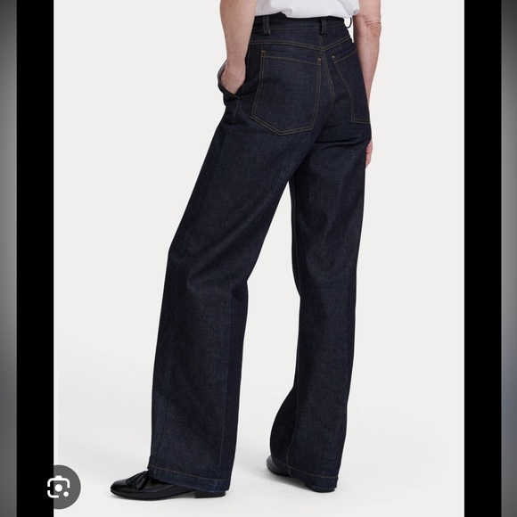 Rachel Comey Dark Blue Wide Leg Jeans - Picture 2 of 4